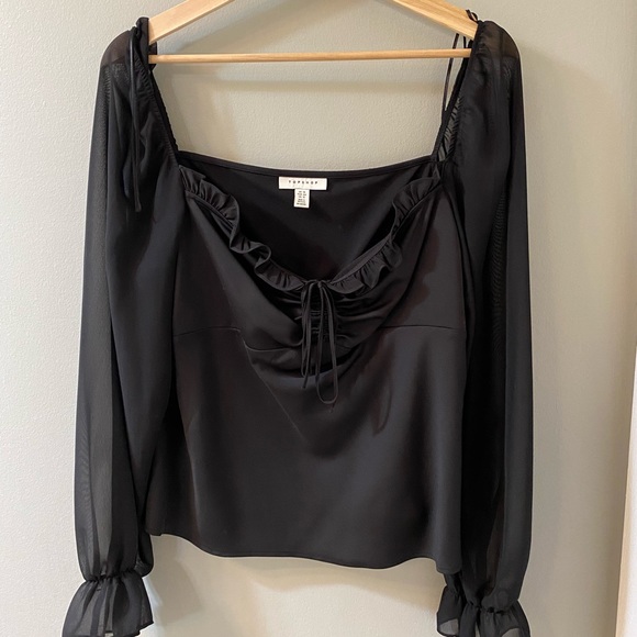 Topshop Tops - Topshop sheer top
